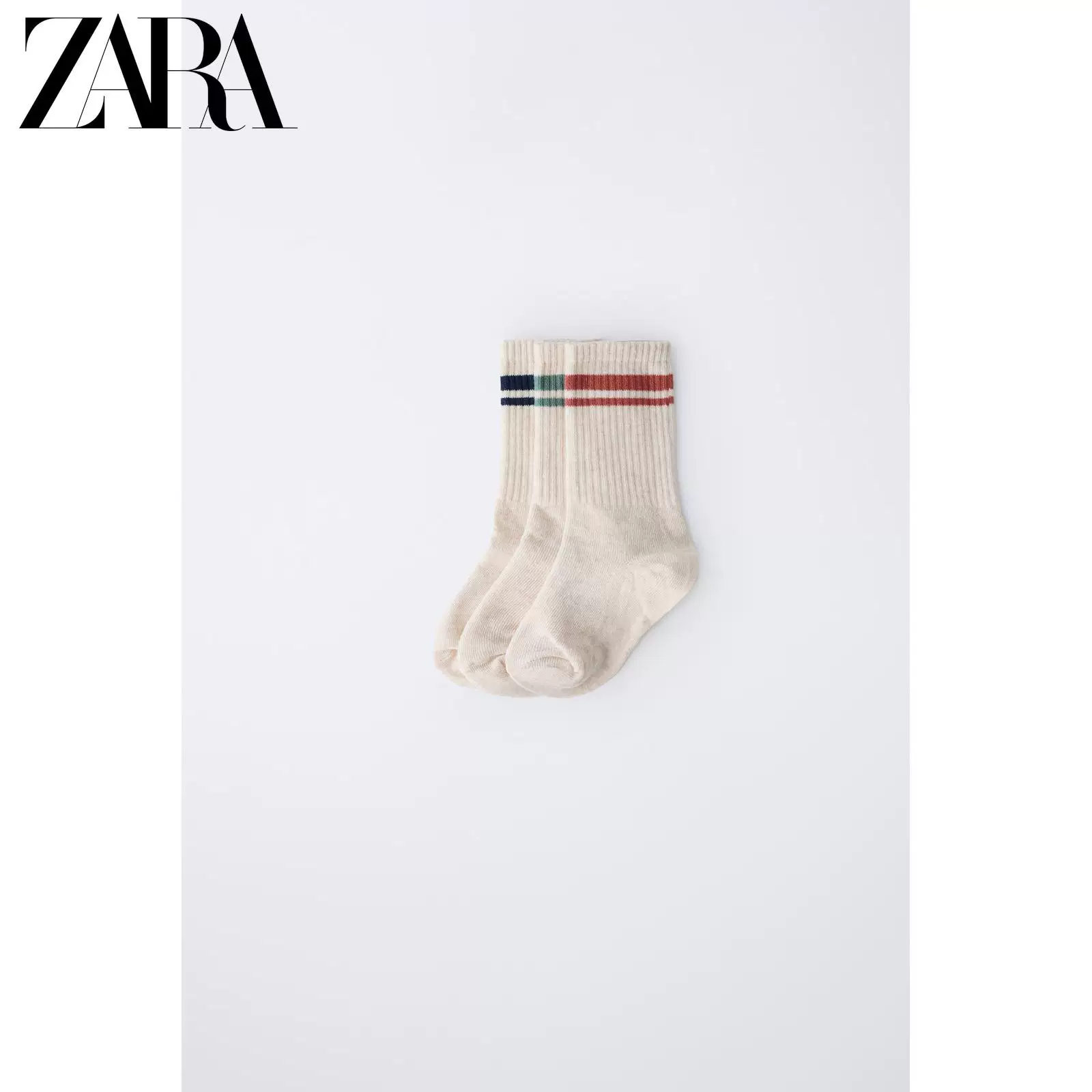 ZARA 2026 весна-лето новые товары детская одежда три пары базовых универсальных носков 4934787 720