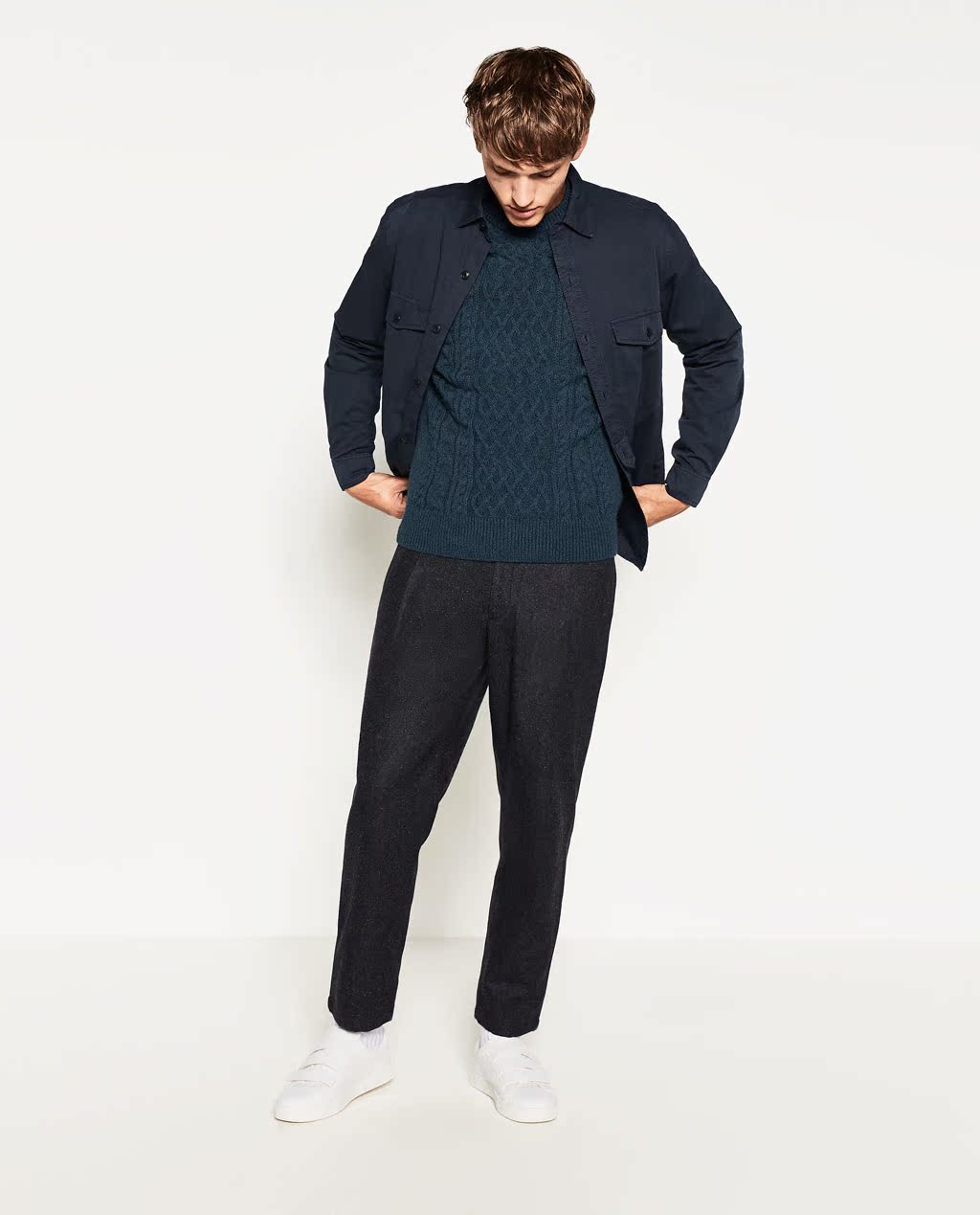 Pantalon droit pour jeunesse ZARA pour automne - Ref 1486503 Image 16