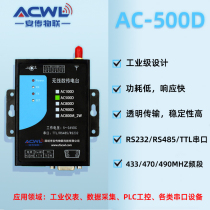 New AC500D Digital Radio RS232 RS485 TTL Transmission 433M PLC Wireless Communication Module