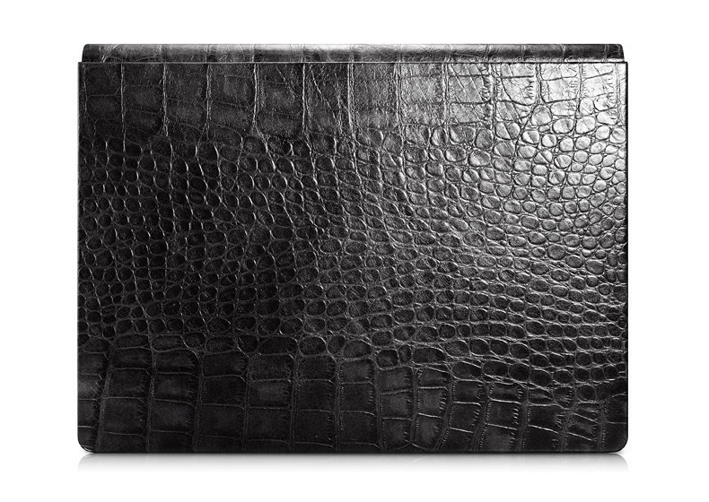 iCarer Oil Wax Vintage / Embossed Crocodile / Litchi Pattern Handmade Genuine Leather Detachable Flip Case for Surface Book