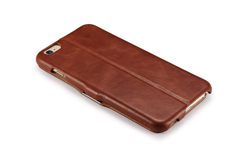 iCarer Vintage Series Side Open Handmade Genuine Cowhide Leather Case Cover for Apple iPhone 6S Plus/6 Plus & iPhone 6S/6