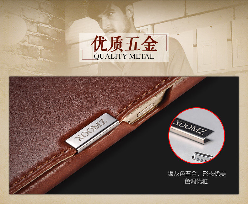 iCarer Vintage Series Side Open Handmade Genuine Cowhide Leather Case Cover for Samsung Galaxy S6 edge Plus & S6 edge & S6