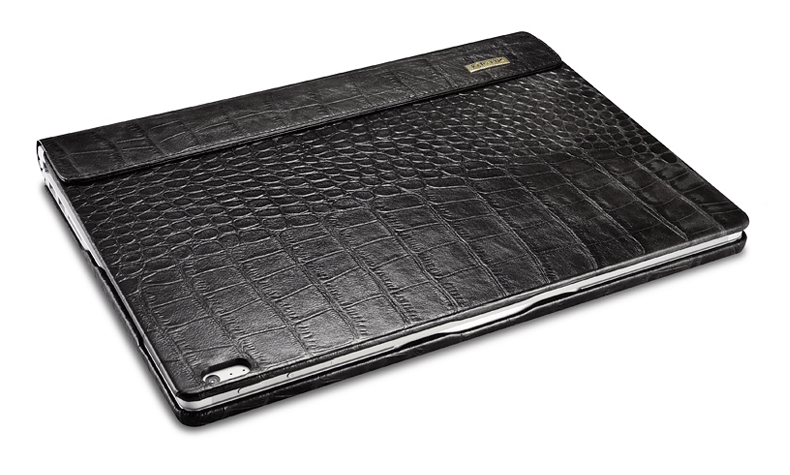 iCarer Oil Wax Vintage / Embossed Crocodile / Litchi Pattern Handmade Genuine Leather Detachable Flip Case for Surface Book