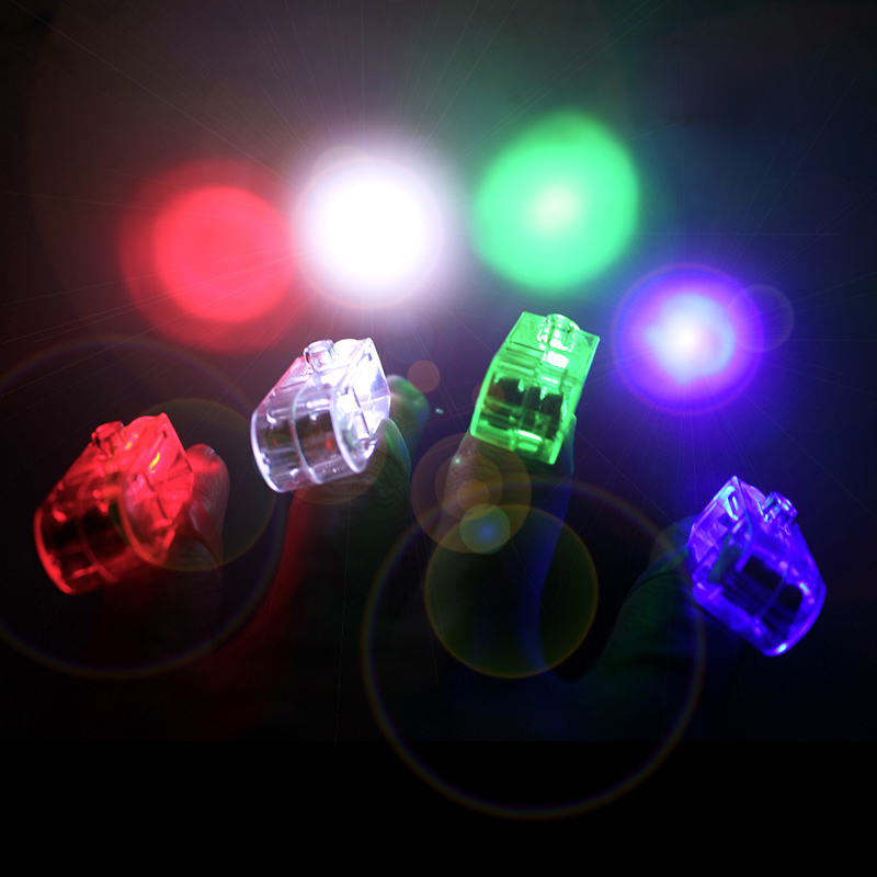 Magic finger lamp Bungee Bungee jewelry flower hand-shaking lantern glowing finger lamp Bungee flash ring D