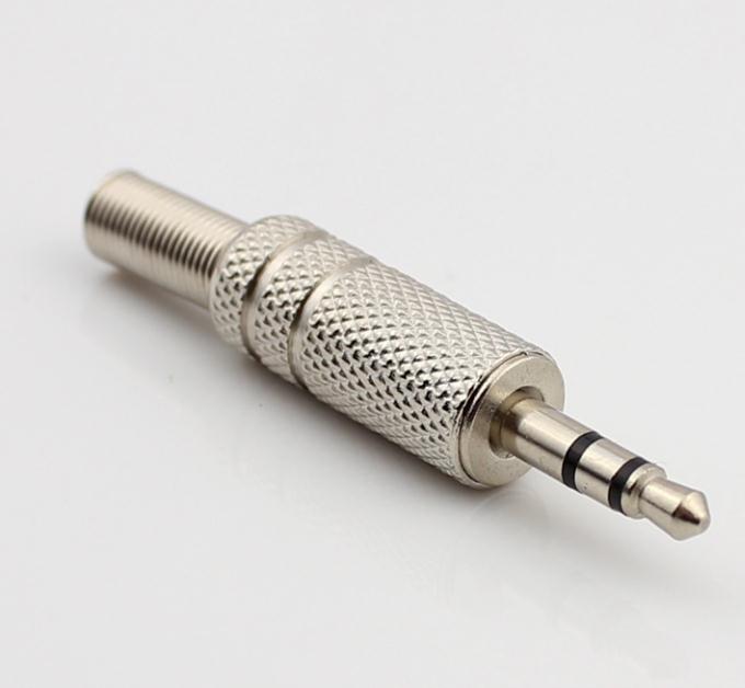 Manufacturers direct sales of high quality 3 5mm audio metal plug can wire (dual channel) stereo headphones plug
