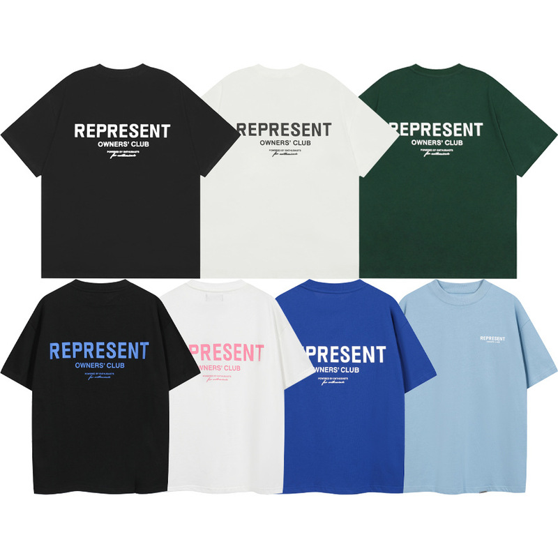 Fog Represent Rep Basic Small Logo Men's Summer American Style Basic Trendy Short-Sleeve T-Shirt