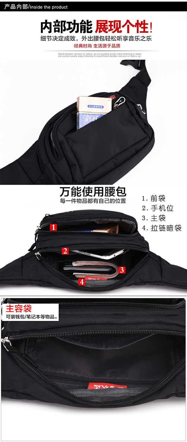 2019 túi đích thực nam nữ thời trang mới Phiên bản kinh doanh vải Oxford của Hàn Quốc thu tiền rương thể thao - Túi của con người túi xách louis vuitton