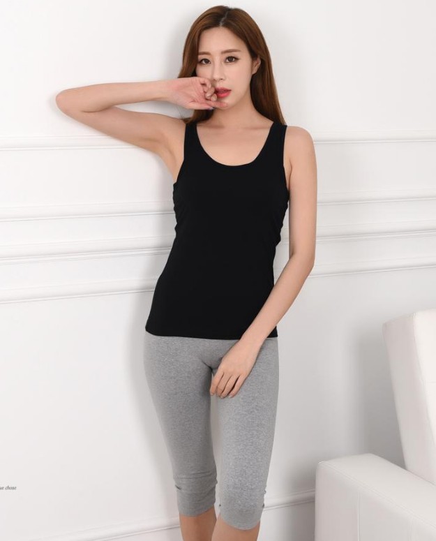 Cotton đai ngực pad vest bra dây đeo miễn phí mặc áo ngực cup một đồ lót nữ chạm đáy áo thun yoga áo lót 3 lỗ nam