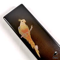 Cool Fish Web Japan Gold and Yam Painting Parrot Version 8 Columns Of Float Case Float Box Black Painted K840 Gold Amber Gold Tiger