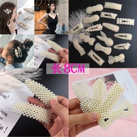 Синяя заколка для волос из жемчуга