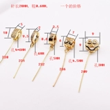 Посеребренная 925 тонкая игольная головка ремня, косое отверстие, кривое отверстие, левое и правое отверстия, длинная пряжка, коровья ноздря, горизонтальное отверстие, маленький кулон, пряжка из семян дыни