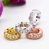 Классический аксессуар, колесо с шестернями, золото 24 карат, микроинкрустация