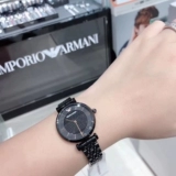 Armani, водонепроницаемый стальной ремешок, золотые женские часы, простой и элегантный дизайн