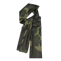 Outdoor army green scarf Mens and womens special forces tactical force camouflage windproof dustproof quick-drying mesh towel Army fan square towel