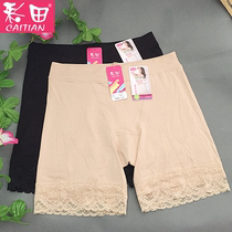  2 pieces from free shipping Caitian high waist womens boxer briefs safety pants Anti-light summer lace bottoming safety pants