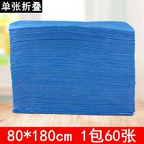 80 wide disposable sheets Blue waterproof and oil-proof sheets Hotel massage waterproof sheets Non-woven sheets beauty