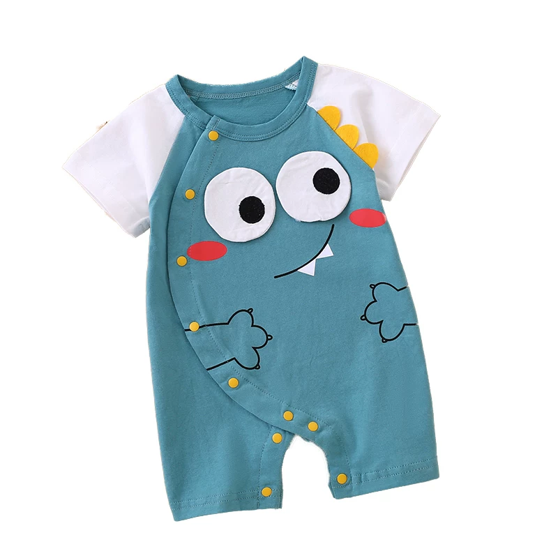 Детский хлопковый летний тонкий боди для новорожденных, unisex, женская и мужская одежда, летняя одежда