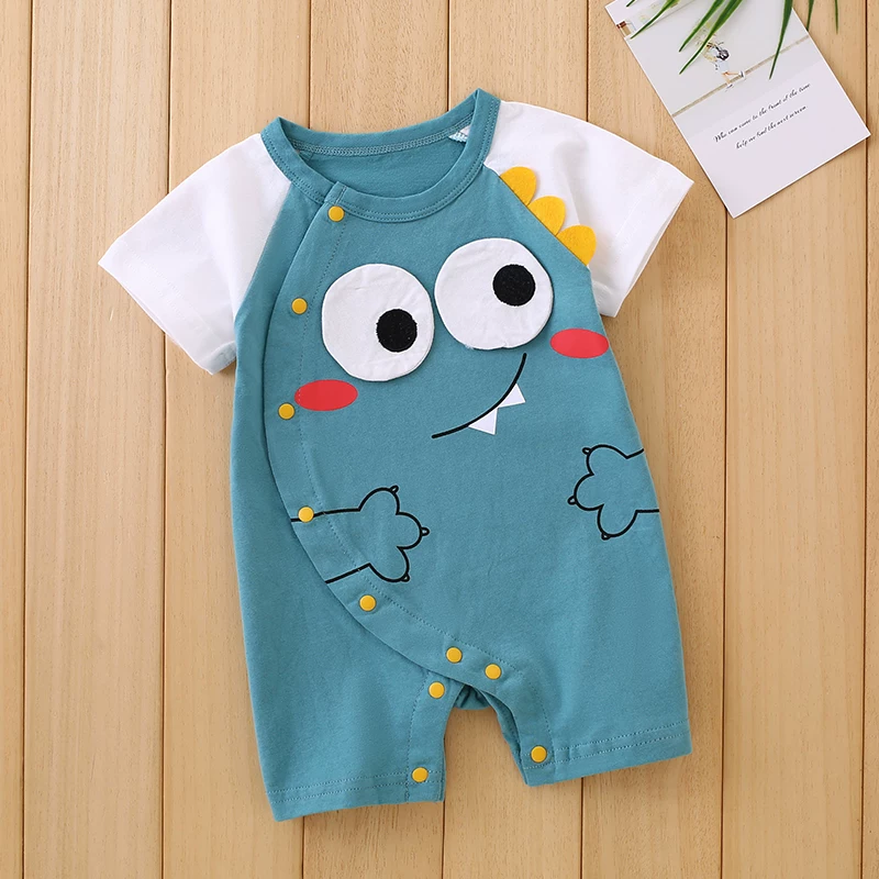 Детский хлопковый летний тонкий боди для новорожденных, unisex, женская и мужская одежда, летняя одежда