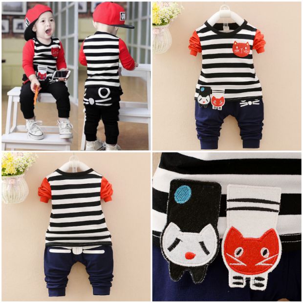 Quần áo bé trai mùa thu bé trai cotton dài tay 0-1 phù hợp với bé 2 đến 3 tuổi và quần áo trẻ em 4 tuổi shop trẻ em