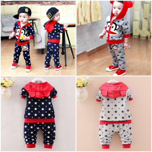 Quần áo bé trai mùa thu bé trai cotton dài tay 0-1 phù hợp với bé 2 đến 3 tuổi và quần áo trẻ em 4 tuổi shop trẻ em