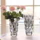 Japanese light luxury crystal glass vase transparent living room hotel flower arrangement rose lily flower decoration flower ornaments