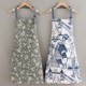 Japanese canvas sleeveless apron for home kitchen cooking waterproof pure cotton cute fashion anti-fouling overalls for women