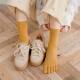 Japanese five-finger socks women's mid-tube ins trendy and versatile Japanese pure cotton deodorant cute split-toed autumn and winter long socks g