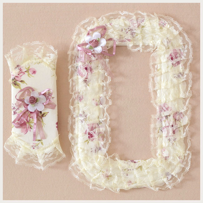 Pastoral fabric lace doorbell intercom cover Indoor doorbell cover affixed dust cover doorbell protection cover