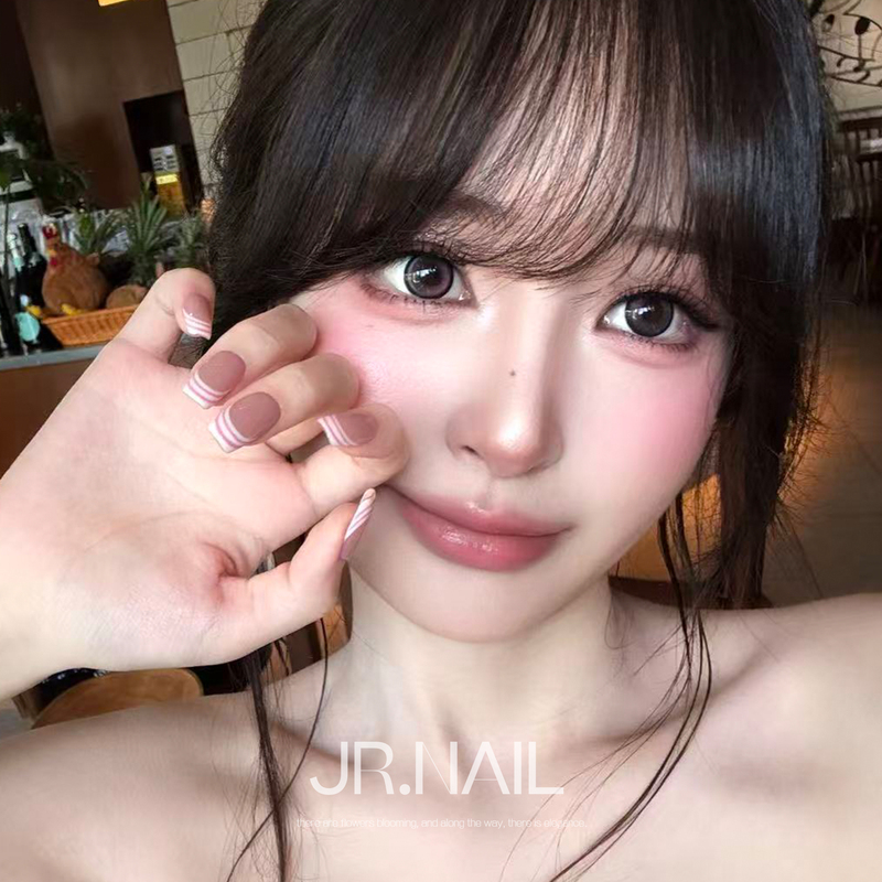 【Candy】Purely Handmade Wearable Nails in Nude Color, French Style, Hand-Painted Pink, Sweet and Cool, Enhances Complexion, High-End Bridal 2026 New Model 【Candy】Purely Handmade Wearable Nails in Nude Color, French Style, Hand-Painted Pink, Sweet and Cool, Enhances Complexion, High-End Bridal 2026 New Model