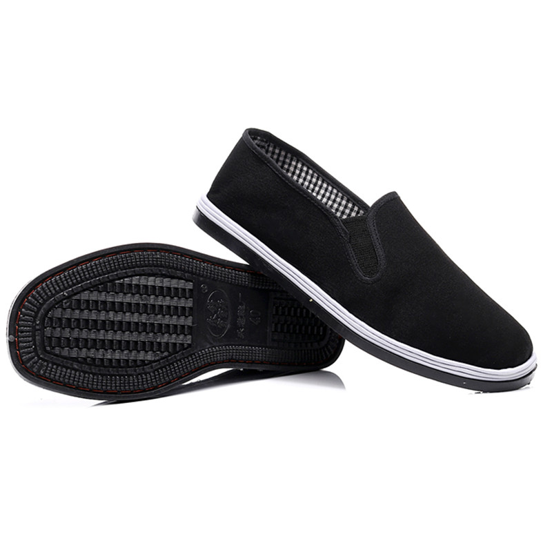 Yongsheu wears the black sole breathable and tight black cloth shoes for men and women drivers single shoes spring and autumn shoes