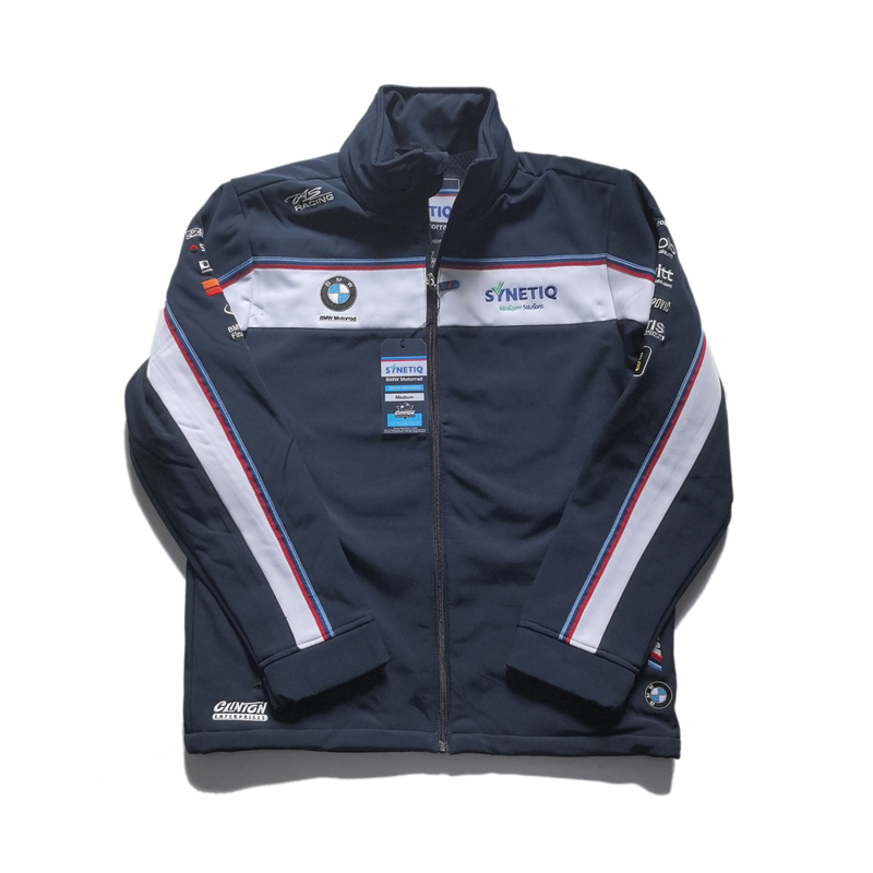 Racing Motorcycle Men's Spring, Autumn and Winter Bmw Soft Shell Windproof Embroidered Stand Collar Zipper Motorcycle Sports Sweatshirt Jacket