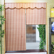 Fence Bamboo Custom Day Style Bamboo Blinds Curtain Roller shutters Lift Hotels Sun-shade Decorative Door Curtain mall Partition Bamboo Curtain