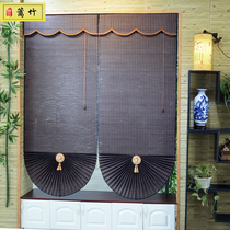 Fence Bamboo Custom Bamboo Blinds Curtain shutters fan-shaped bamboo blinds Rome curtains Hotel Curtains Tea Building Hotel Decoration Curtains