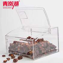 Supermarket special candy box is called leisure food box acrylic plastic display box transparent dried fruit box with lid
