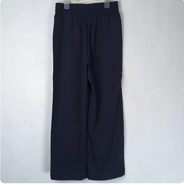 Anta Ice Silk Pants |   Straight-Leg Pants for Women 2026 Summer New Style Knitted Loose Casual Long Pants 162628321