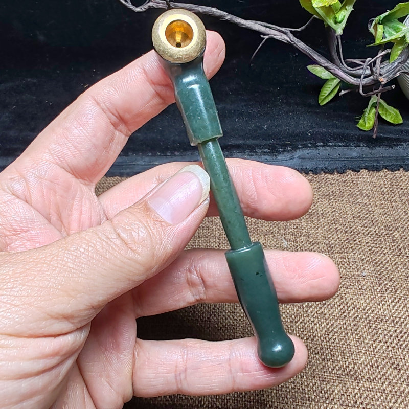 和田玉青玉烟嘴烟斗：文玩收藏界的国风新宠，你值得拥有！-烟嘴-淘宝好物网