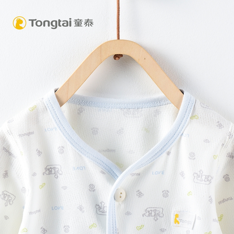 Tongtai 19 trẻ sơ sinh mới hát-to-mở bộ đồ lót 3-18 tháng nam và nữ bé quần trên bộ hai mảnh.