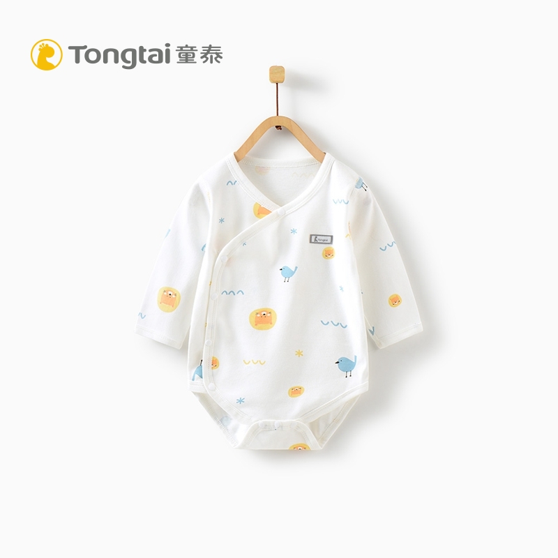 Tongtai four seasons new newborn clothes Infant jumpsuit 1-18 months male and female baby cotton fart clothes