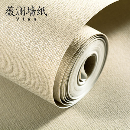 现代简约纯色壁纸灰色蚕丝无纺布墙纸卧室电视背景墙客厅素色壁纸