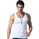 Seamless cotton vest men's sports base solid color simple round neck modal hurdle warm vest yellow large size