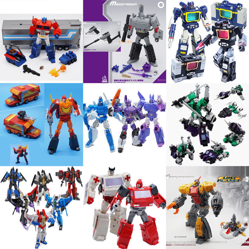 Mft Transforming Toy Optimus Prime Hs Sky Six-Sided Beast Soundwave Power Shock Op Sky Plague Smoke Screen Recorder Rampage