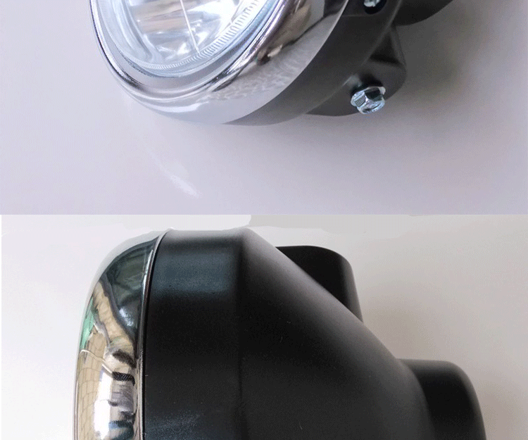 Xe máy vòng đèn pha lắp ráp mắt thiên thần mắt ma quỷ Q5 ống kính 7 inch vòng bóng râm lắp ráp với vỏ xenon đèn 125 đèn xe siêu sáng