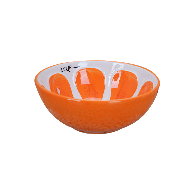 Use of cartoon creative fruit lemon ceramic tableware children home sweet watermelon orange suit single spoon, plate