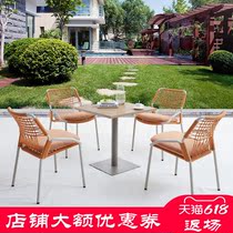 Nordic Outdoor Table & Chair Villa CourtyLeisure Furnished Balcony Furnished Balcony Outdoor Garden Windows