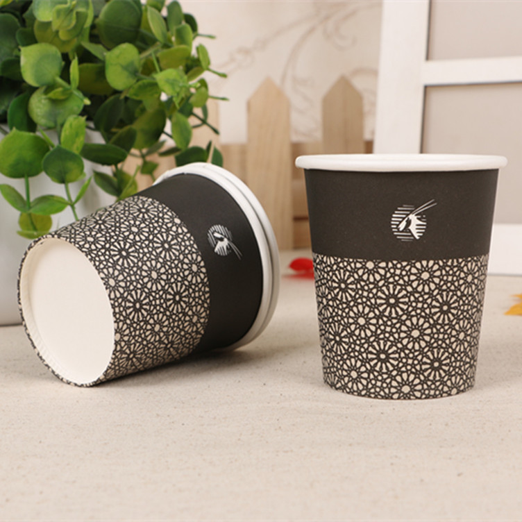 Disposable extra-thick paper cups full box of 1000 custom-made logo printing advertising cups for commercial use