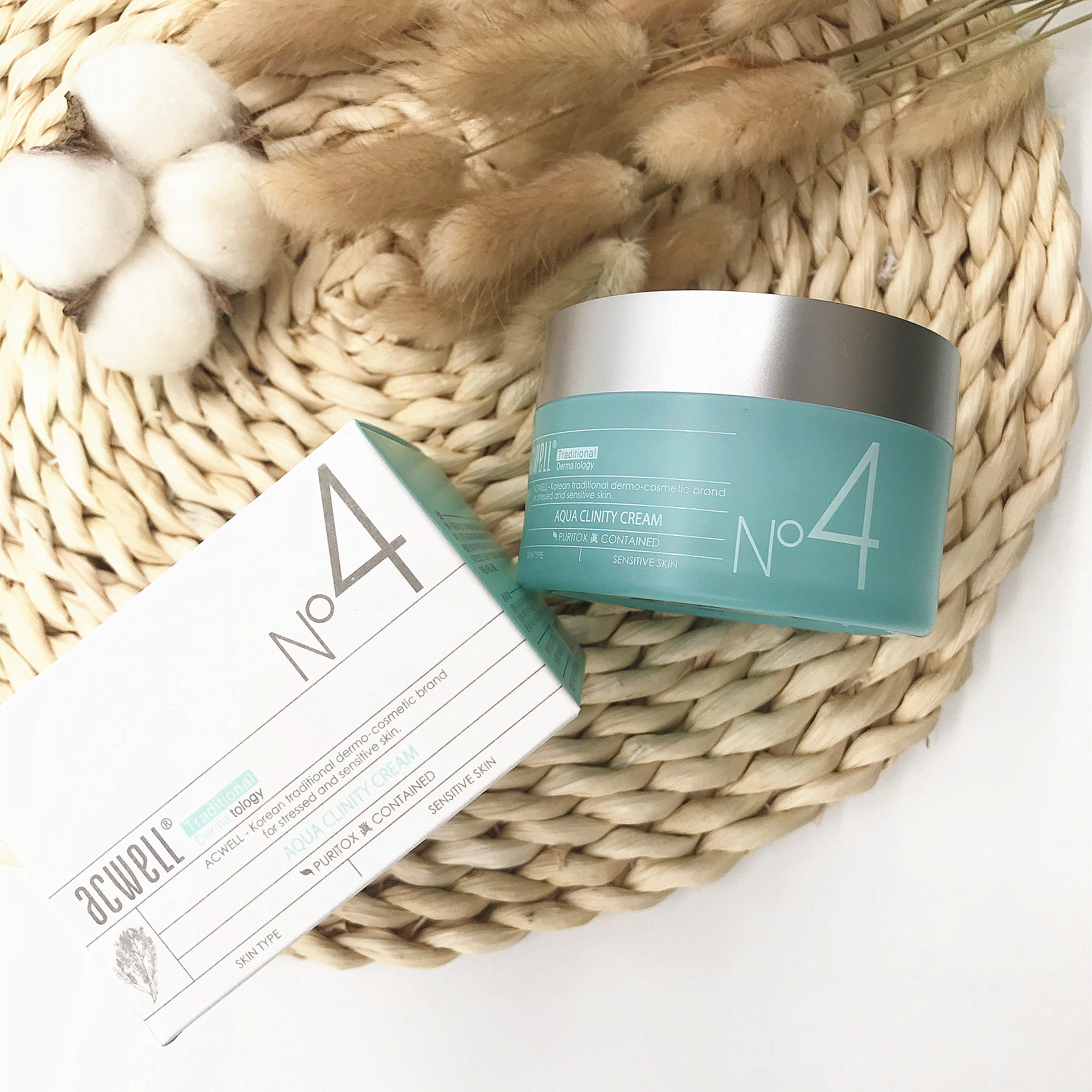 Moisturizing Anti-Min Korea Ai Coe Acwell N4 face cream moisturizing and moisturizing Pores Pregnant pregnant woman Available 50ML