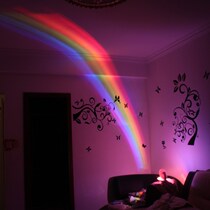 Rainbow light projection childrens day decoration giftDreamgirl heart colorful bedroom romantic net red photo light