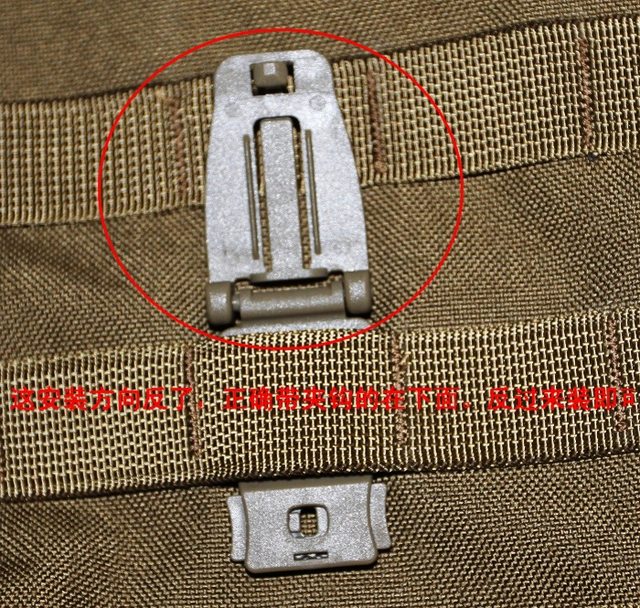 MOLLE system bag strap webbing clip buckle Molley buckle storage buckle connection fixed buckle backpack buckle one inch 25mm