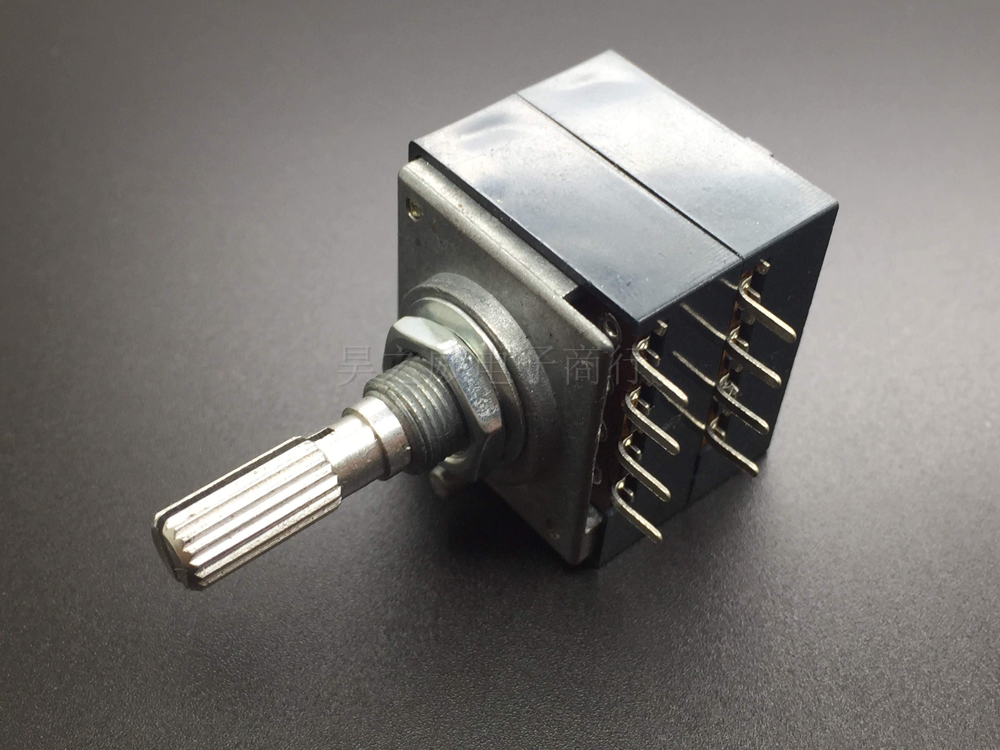 RH2701 Fever Double Tapped Audio Potentiometer 100KAX2 Handle Length 25MM Flower Shaft RH27 Type