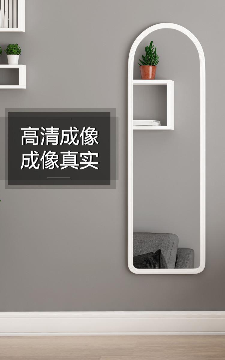 Xoay cửa dán tường Mỹ di chuyển gương thay đồ quần áo gương trang điểm tủ trong nhà lưu trữ dây buộc dọc - Gương gương quả trám